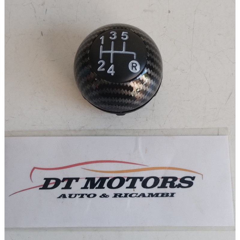 Pomello 5 marce carbonio Fiat 500