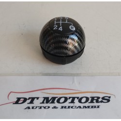 Pomello 5 marce carbonio Fiat 500