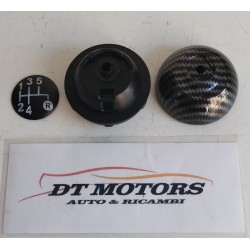 Pomello 5 marce carbonio Fiat 500