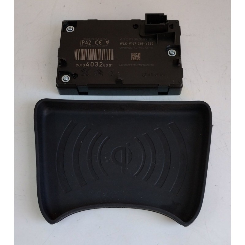 9813403280-13498617 Modulo di ricarica Wireless e tappetino Citroen C3 Aircross